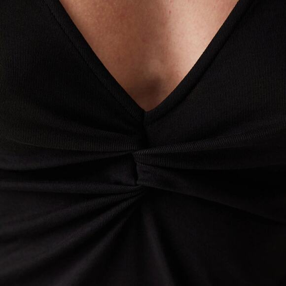 Penti Twist Knot Detail Blouse Long Sleeve Top Size XLarge Black - Picture 6 of 10